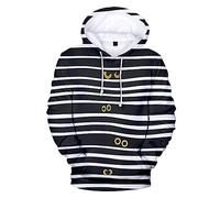 Sweat à Capuche Homme d'halloween, Sweat à Motif Sang et Lignes Criss-Croisées, pour Fêtes d'halloween, Soirées Thématiques et Looks de Style Alternatif