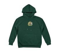 Sweat à Capuche Homme Doublé en Polaire avec ImpriméRoyaume-Uni de Grande-Bretagne et d'Irlande du Nord Emblème - Hoodie Chaud,Tissu Épais et Doux,Idéal pour l’Hiver,Vert foncé,XL