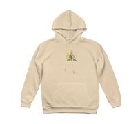 Sweat à Capuche Homme Doublé en Polaire avec ImpriméRoyaume-Uni de Grande-Bretagne et d'Irlande du Nord Emblème - Hoodie Chaud,Tissu Épais et Doux,Idéal pour l’Hiver,Beige,3XL