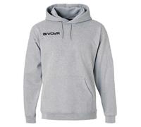 Sweat à Capuche Homme GIVOVA - Gris - Logo brodé - Poches kangourou - Sweat polaire S