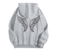 Sweat a Capuche Homme Hooded Sweatshirt Sweats à Capuche Unisexe avec Imprimé Ange pour l'hiver, Confort et Style