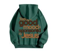 Sweat a Capuche Homme Imprimé Lettrage Thème Jesus Sweats à Capuche Homme Automne Hiver Chaud Sweat Shirt Oversize Pulls, Gilets et Sweats Leger Respirant Pull Sport Décontracté Hoodie Sweatshirts