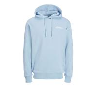 JACK & JONES Sweat à Capuche Homme avec Cordon et Logo brodé., Couleurs:Bleu, Taille Chandail:S