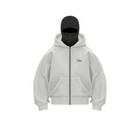 Sweat à Capuche Homme Sweat Zippé Homme Veste Chaude Hoodie Homme Balaclava Cagoule Moto Masque Anti-Vent Sweat Homme pour Sports de Plein Air Cagoule de Vélo Automne Hiver Pull à Manches Longues