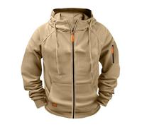 Sweat à Capuche Homme Veste Polaire Sweat Manches Longues Pull Homme Couleur Unie Veste Mi Saision Automne Hiver Hoodie DéContracté Confortable Cardigan Jacket Mi Saison Pull De Travail