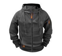 Sweat à Capuche Homme Veste Polaire Sweat Manches Longues Pull Homme Couleur Unie Veste Mi Saision Automne Hiver Hoodie DéContracté Confortable Cardigan Jacket Mi Saison Pull De Travail