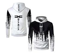 Sweat À Capuche Homme Vêtements De Ville D.a.c.i.a Manches Longues Shirt D'entraînement Confortable Imprimé Veste Printemps Automne-BaiSe||x_s