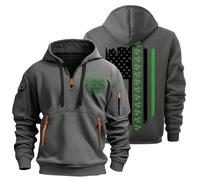 Sweat À Capuche Homme Zippé Hoodie Sherpa Travail Chemise Blanche Sweathommesanscapuche Cute Moumoute Chauffante Ete Pull Militaire Rugby Vetement Homme Gris foncé XL