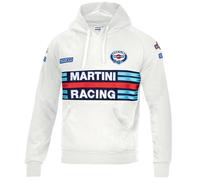 Sweat À Capuche Hoodie MARTINI RACING Blanc - Sparco ✔️