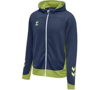 Sweat à capuche - Hummel - hmlLEAD - Bleu denim/vert - Garçon - BEECOOL® 16 ans