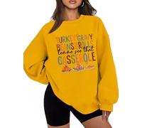 Sweat à capuche humoristique avec inscription « Let Me See That Casserole », jaune, M