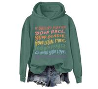 Sweat à capuche humoristique « It Doesn't Matter You're Safe With Me » LGBTQ Equality Rights You Are Safe With Me, Vert, 3XL