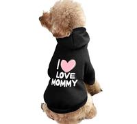 Sweat à Capuche Humoristique pour Chien et Chat, Motif « J'aime Maman »