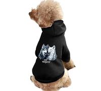 Sweat à Capuche Humoristique pour Chien et Chat, Motif « Wolf Whisperer », pour Petits, Moyens et Grands Chiots