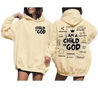Sweat à capuche « I Am A Child Of God » pour femme, Khika., S