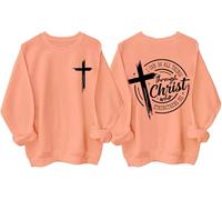 Sweat à capuche « I Can Do All Things Through Christ Who Strengthens Me » - Christian Jesus - Verse de la Bible - Unisexe, Hami Orange, XL
