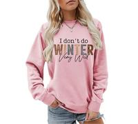 Sweat à capuche « I Don't Do Winter Very Well » - Pour femme et homme, rose, XL