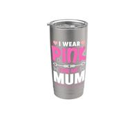 Sweat à capuche « I Wear Pink For My Mom » pour la sensibilisation au cancer du sein Gobelet isotherme en acier inoxydable double paroi