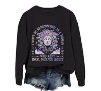 Sweat à capuche « I Won't Be Remembered As A Woman Who Kept Her Mouth Shut », Noir , XL