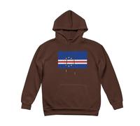 Sweat À Capuche Îles du Cap-Vert Drapeau pour Femme Adultes Et Adolescents Doublure Polaire Sweatshirt pour Patriotes Hoodie Femmes Femmes Pull À Capuche pour Usage Quotidien Activités