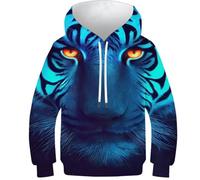 Sweat à capuche imprimé 3D hérisson animal1 pour enfants pull décontracté à manches longues survêtements tops pull veste, Luther le Porteur de Lumière, 6-7 Years