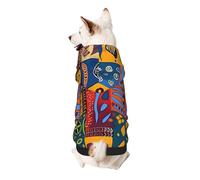 Sweat à capuche imprimé avec motifs nationaux africains, doux, confortable et respirant pour animaux de compagnie, vêtements pour chiens, chats et petits animaux de compagnie, taille 2XL