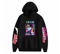 Sweat à capuche imprimé dessin animé JoJo's Bizarre Adventure Kujo Jotaro utilisé pour les fans de manga JOJO, Noir , L