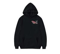 Sweat à capuche imprimé « Fall Dear Person Behind ME » pour filles, moyen et grand, décontracté, polyvalent, rembourré, pour adolescentes, filles de 12 à 14 ans (noir, 4 à 5 ans)