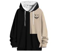 Sweat à capuche imprimé pour homme, sweat à capuche ample surdimensionné, pull à capuche asymétrique à la mode, pull à capuche à manches longues quotidien