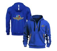 Sweat À Capuche Imprimé pour Homme Vêtements De Sport in.di.an.AP.OL.is 500 Shirts Manches Longues Demi-Zip Manteau D'entraînement Pull D'extérieur Unis-LanSe||l