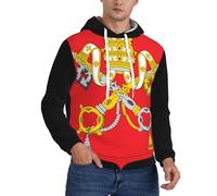 Sweat À Capuche Imprimée État De La Cité du Vatican Blason National Homme Pull Sweat Veste Décontractée Sport Style Urbain Mixte Coton Poche Avant Douce Légère Chaude Confort