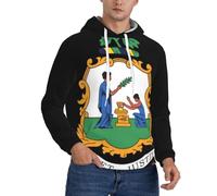 Sweat À Capuche Imprimée Saint-Vincent-Et-Les Grenadines Blason National Homme Pull Sweat Veste Décontractée Sport Style Urbain Respirante Poche Classique Confort Toutes Saisons