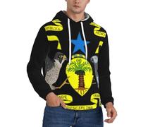 Sweat À Capuche Imprimée Sao Tomé-Et-Principe Blason National Homme Pull Sweat Veste Décontractée Sport Patriotique Polaire Chaude Coupe-Vent Confortable Ample Toutes Saisons