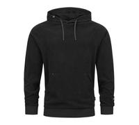 Indicode INNemoto - Pull à capuche pour homme - Aspect velours côtelé - Sweat à capuche pour homme, Noir , S