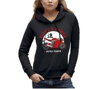 Sweat à capuche JAPAN POWER - Motard - Moto Sportive - PIXEL EVOLUTION - Femme XXL