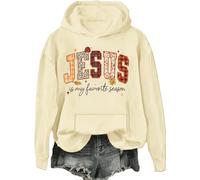 Sweat à capuche « Jesus Is My Favorite Season » - Automne - Chemises chrétiennes - Jésus est ma saison préférée, Khika-h, XL