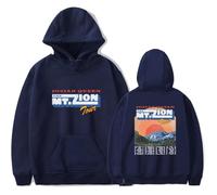 Sweat à capuche Josiah Queen The Mt. Zion Tour unisexe décontracté à manches longues, bleu marine, S-5XL