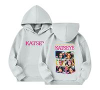 Sweat à Capuche K atseye pour Enfants Produits Dérivés Pinky up K atseye Pull à Manches Longues avec Imprimé Sweat à Capuche Pinky up avec Poche pour Garçons Et Filles 04-Gris 160