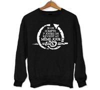 Sweat à capuche - Kaamelott - Si on Compte 7 Jours - Noir - Manches longues - Col capuche S