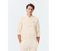 Sweat à capuche Lacoste Colorblock Full Zip blanc crème - XXL