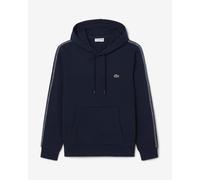 Sweat à capuche Lacoste Logo Stripe Half Zip bleu marine - L
