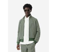 Sweat à capuche Lacoste Paris Monogram Full Zip vert blanc - L