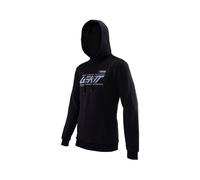 Sweat À Capuche LEATT Core Noir Blanc Poche Réchauffe-Mains
