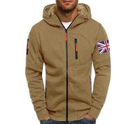 Sweat à capuche léger à fermeture éclair intégrale pour homme - Sweat à capuche décontracté à fermeture éclair intégrale - Sweat à capuche ample décontracté - Sweat à capuche pour le sport et le