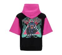 Sweat a capuche leger a manches courtes pour hommes Triangle Panther Short a capuche noir BLACK XL
