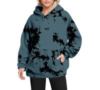 Sweat à capuche léger pour femme - Respirant - Manches longues - Décontracté - Protection UV - Streetwear - Essentiel - Automne Hiver - Confortable, bleu, S