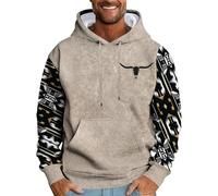 Sweat à capuche léger pour homme 3XL style ethnique vintage sweat à capuche mode patchwork pull avec poche mince et confortable sweatshirts printemps/automne pour homme sweat à capuche designer pour