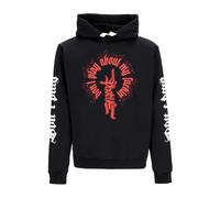 Sweat a capuche leger pour hommes Phobia Print Hoodie X Emis Killa Noir BLACK XL