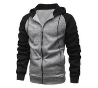 Sweat à capuche léger Y2K pour homme - Coupe ample - Fermeture éclair - Pull fin et mignon - Sweat à capuche doux à capuche 2025 - Cool Fall Western Comfort Backwoods - Esthétique - Tendance, BK3., M