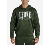 Sweat à capuche Leone 1947 Logo vert blanc - S